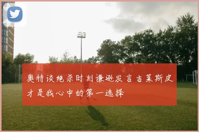 奥特谈绝杀时刻谦逊发言吉莱斯皮才是我心中的第一选择